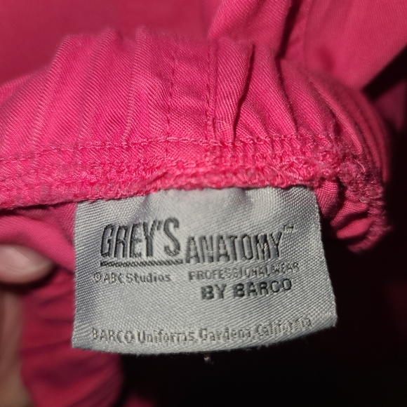 Grey's Anatomy Women's Pink Scrub Pants - Picture 2 of 3
